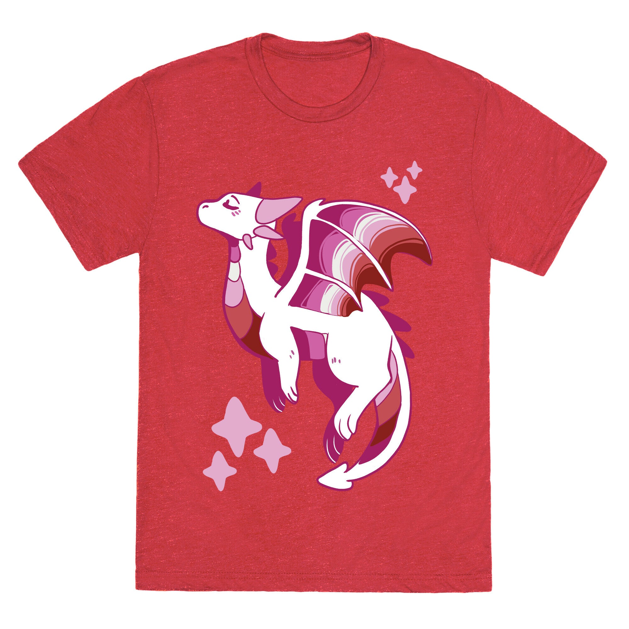 Lesbian Pride Dragon Unisex Triblend Tee